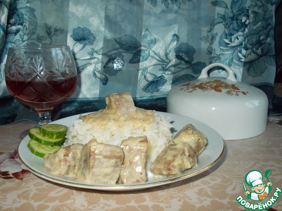 Фрикассе с говядиной(((телятиной)