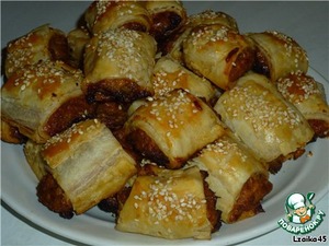 Рецепт Закусочные пирожки с курино-луковой начинкой