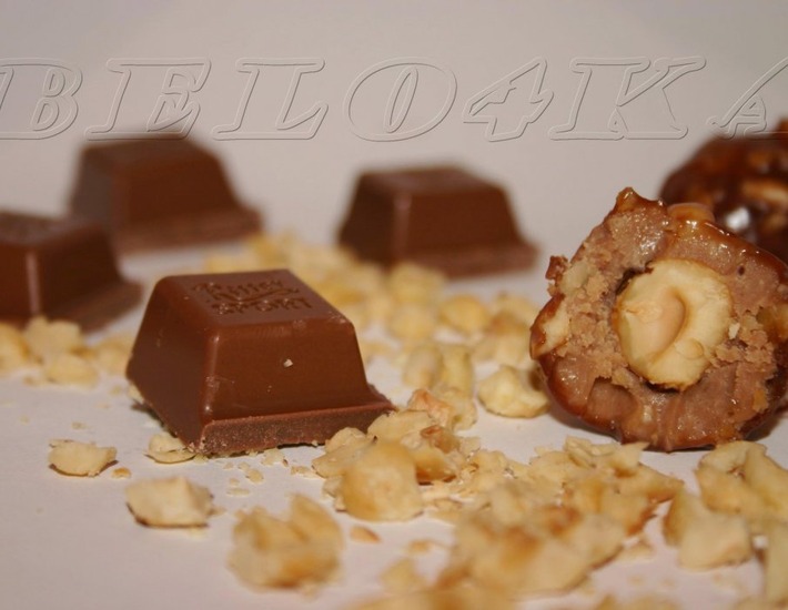 Рецепт: Конфеты Шоколадно-ореховое безумие