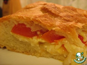 Рецепт Закрытый пирог с сыром и помидорами