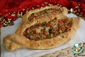 Рецепт Турецкая пицца Пидэ