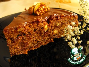 Рецепт Шоколадно-ореховый торт с мягким кремом