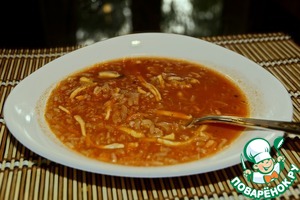 Рецепт Суп томатный с морепродуктами