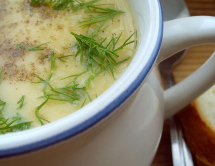 Рецепт: Постный гороховый суп-пюре