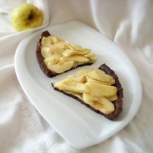 Рецепт Яблочный тарт "Какао" с миндальной пастой/марципаном