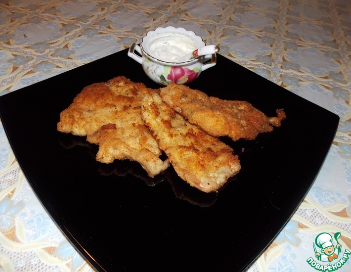 Рецепт: Жареное куриное филе в панировке