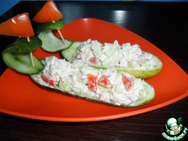 Лодочки с салатом