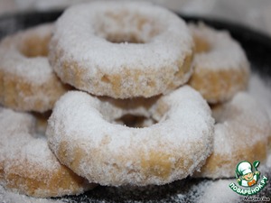 Рецепт Печенье "Колечки" с сахарной пудрой