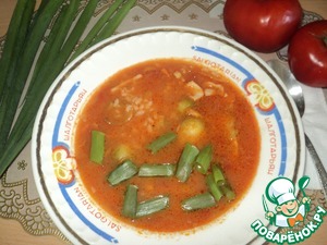 Рецепт Суп с кальмарами, рисом и брюссельской капустой