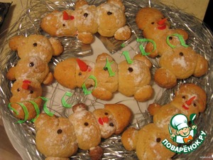 Печенье "Гнездо снеговика" – кулинарный рецепт