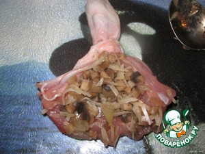 Куриные ножки фаршированные грибами в духовке | рецепт пошагово, фото, отзывы