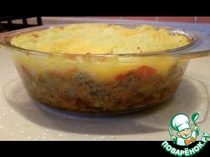 Рецепт Пастуший пирог-ирландское блюдо Cottage Pie