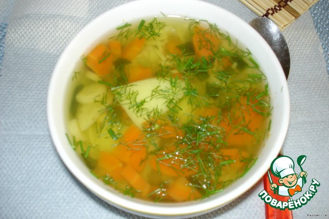 Куриный суп с вермишелью классический