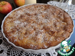 Рецепт Яблочно-клюквенный пирог из кукурузной муки