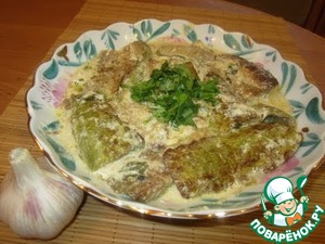 Рецепт Кабачки, тушенные в сметанном соусе