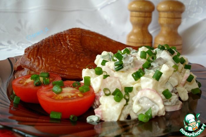 Немецкий картофельный салат классический рецепт с фото