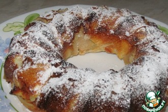 Рецепт: Десерт для ленивых Перина из яблок