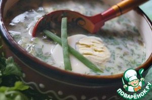 Рецепт Холодный суп с щавелем