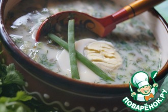 Рецепт: Холодный суп с щавелем