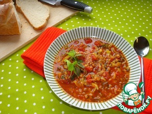 Рецепт Суп из красной чечевицы с карри