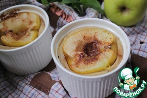 Рецепт Манный пудинг с яблоком