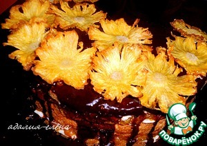 Рецепт Цветы из ананаса