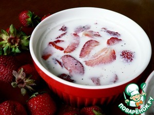 Рецепт Клубника с ванильным молоком