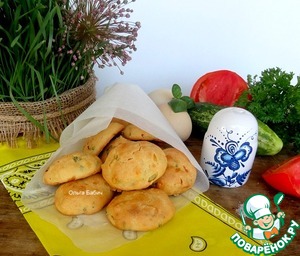 Рецепт "Ленивые" булочки с яйцом и зеленью