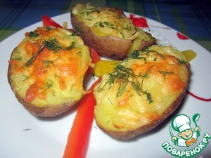Рецепт Картошка с сыром в духовке