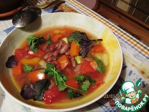 Рецепт Фасолада, Греческий фасолевый суп