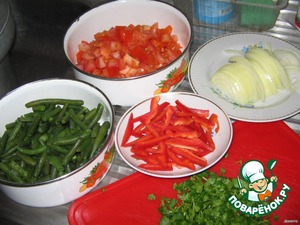 СТРУЧКОВАЯ ФАСОЛЬ С ПОМИДОРАМИ И ЯЙЦОМ → Армянская кухня → CHEF.tm — Лучшие рецепты