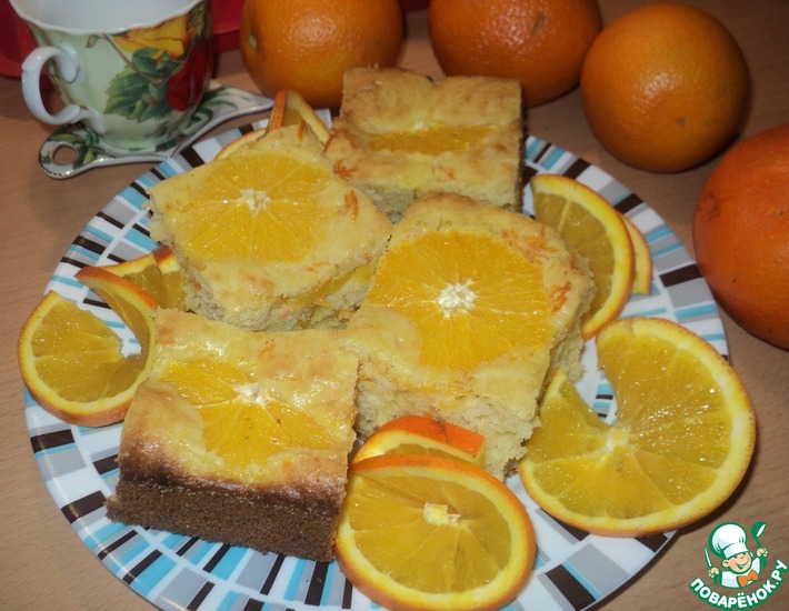 Рецепт: Пирог Оранжевое солнышко