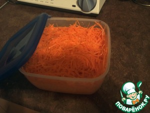 Рецепт Корейская морковь по домашнему