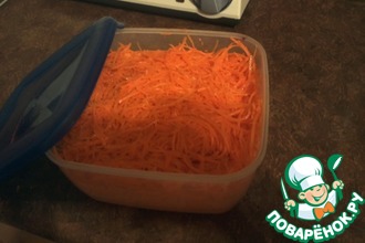 Рецепт: Корейская морковь по-домашнему