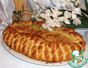 Рецепт Постный пирог с яблоками и грецкими орехами