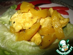 Рецепт Куриная грудка"Ма-Муанг" с манго и куркумой