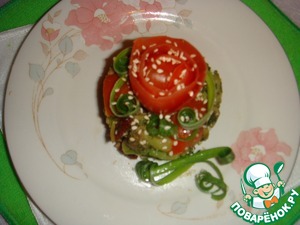 Рецепт Салат с брокколи и вялеными помидорами