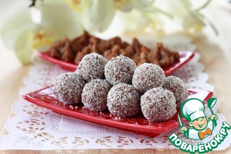 Рецепт: Фруктово-кокосовые конфеты и печенье