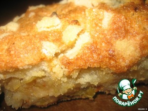 Насыпной яблочный пирог, пошаговый рецепт с фото