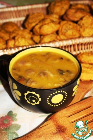 Рецепт Горохово-тыквенный суп с грибами