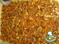 Постный картофельный рулет с грибами и овощами ингредиенты