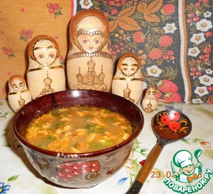 Рецепт Суп с грибами, фасолью и орехами