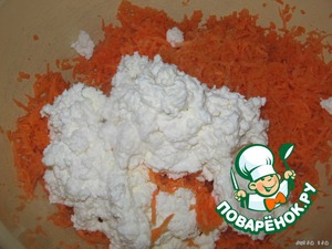 Морковно-творожное печенье с корицей и изюмом