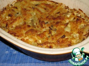 Рецепт Картофельная запеканка с анчоусами (хамсой)