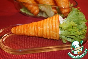 Рецепт Закусочное пирожное "Морковка" с кремом аля дзадзики (цацики)