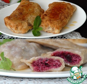 Рецепт Вареники-пирожки с ягодным кус-кусом