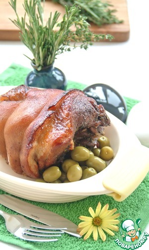 Рецепт Поркетта домашняя (свинина запеченная с розмарином и тимьяном)