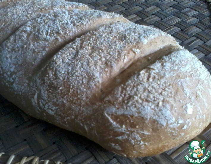 Рецепт: Пшенично-ржаной хлеб за 3 часа