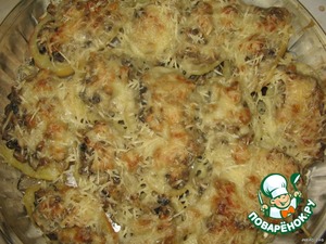 Пирожки-лодочки с сырно-грибной начинкой - пошаговый рецепт с фото на Повар.ру
