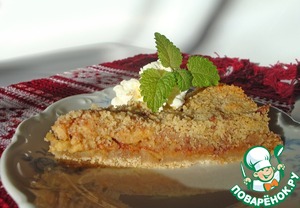 Рецепт Сконский яблочный пирог на сухарях